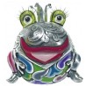 Roi Grenouille "Marvin" silver  10x9.5x9.5cm